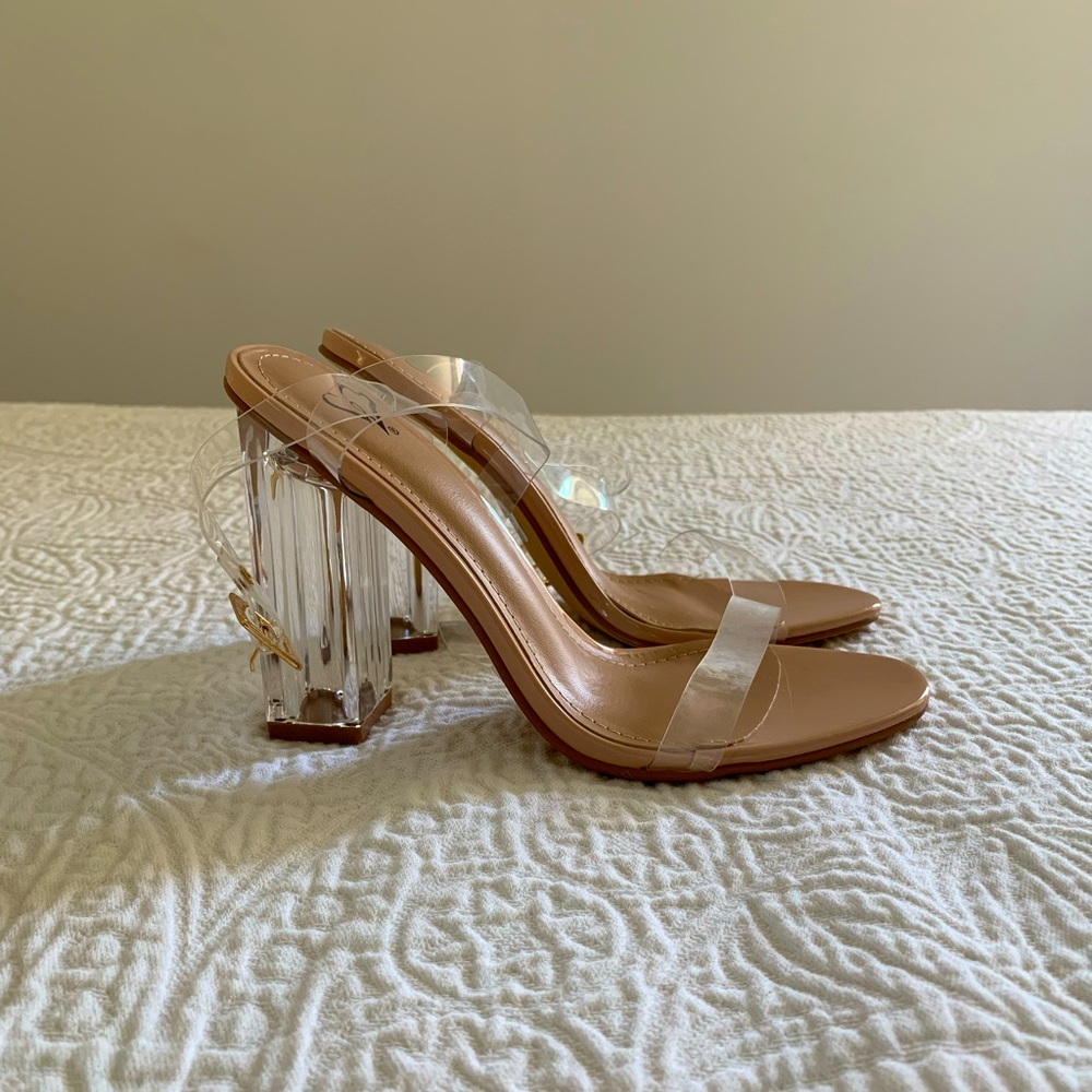 Clear heels